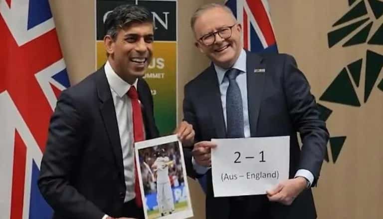 Ashes 2023: Watch – Anthony Albanese And Rishi Sunak Engage In A Funny Banter, Taking The Rivalry To The Next Level