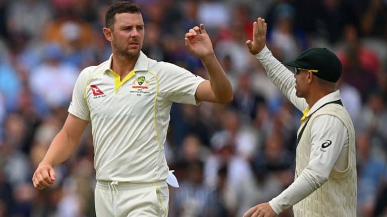 Josh Hazlewood happy to pray for rain as Australia's Ashes lead hangs in the balance