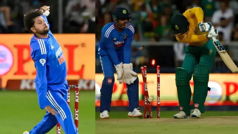 Watch: Kuldeep Yadav locks up Donovan Ferreira with a beauty