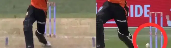 Nick Hobson Gets Lucky As Bails Dont Fall In BBL