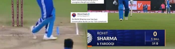 Twitter Reacts As Rohit Sharma Bags Duck