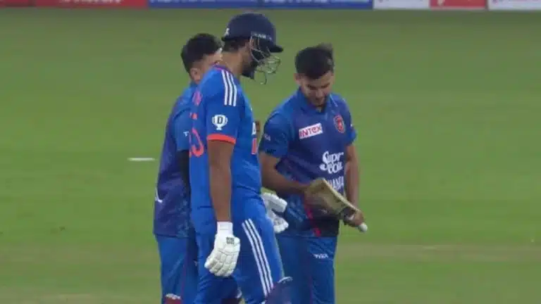 IND vs AFG: Watch – Afghanistan players check Shivam Dube’s bat after his brutal fifty in 2nd T20I