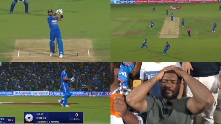 IND vs AFG: Watch – Chinnaswamy enters a funereal silence as Virat Kohli takes the golden duck