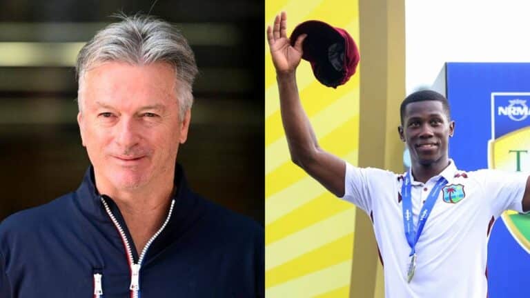 Steve Waugh and Shamar Joseph