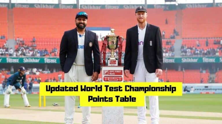 Updated ICC World Test Championship points table after 1st IND vs ENG Test, WTC table and rankings