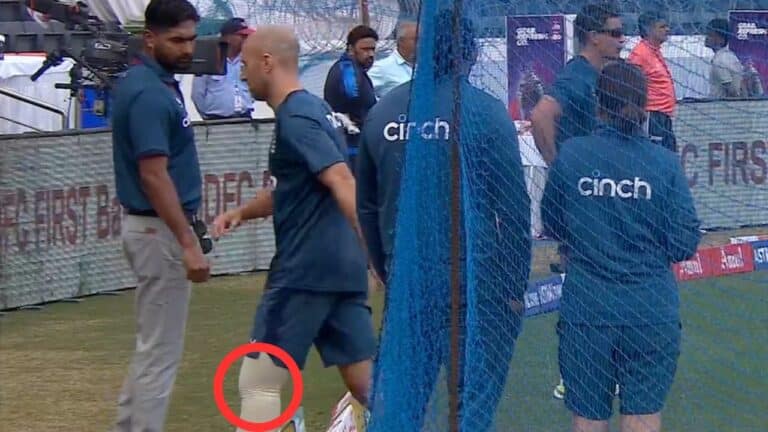 Watch: Jack Leach tangled in bandages before day three game in Hyderabad, England, camp shocked