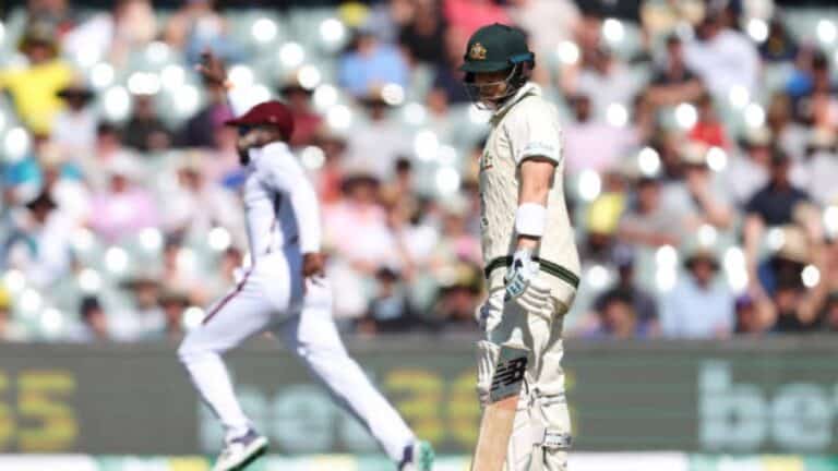 Watch: Shamar Joseph shortens Steve Smith’s first outing as Test opener