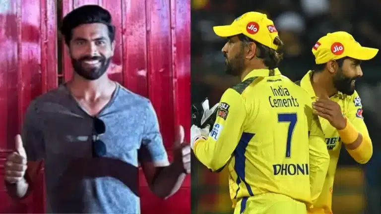 ‘Fanboy’ Ravindra Jadeja poses in front of MS Dhoni’s house in Ranchi