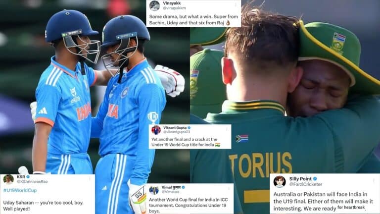 Heart attack match!  Twitter explodes as India beat struggling South Africa to reach fifth consecutive U-19 World Cup final