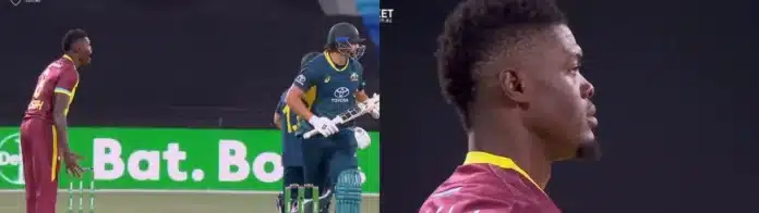 Watch: If looks could kill...! Alzarri Joseph gives death stare to West Indies teammates for poor fielding