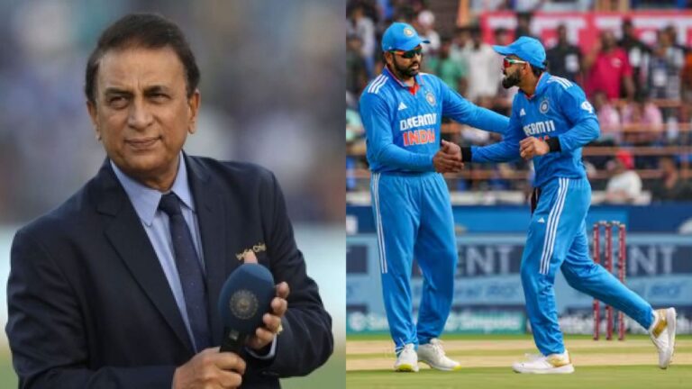 Sunil Gavaskar, Rohit Sharma and Virat Kohli