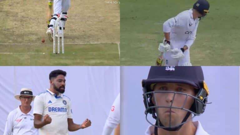 Watch: Mohammed Siraj castles Tom Hartley with an absolute blocker in the Ranchi test