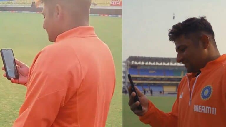 Watch: Sarfaraz Khan gets surprise phone call from brother Musheer after memorable Test debut