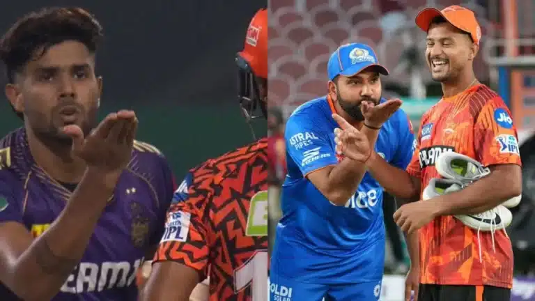 Rohit Sharma joins Harshit Rana in mocking Mayank Agarwal with cheeky ‘flying kiss’ gesture