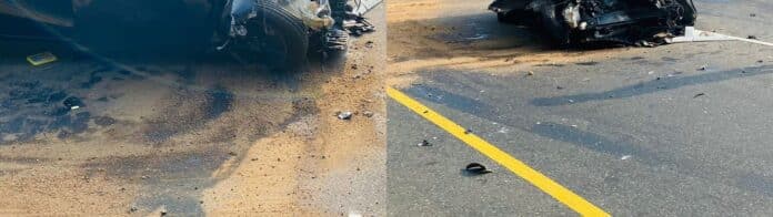 Sri Lanka Lahiru Thirimanne car after road accident