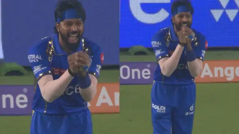 Hardik Pandya celebration after David Millers wicket