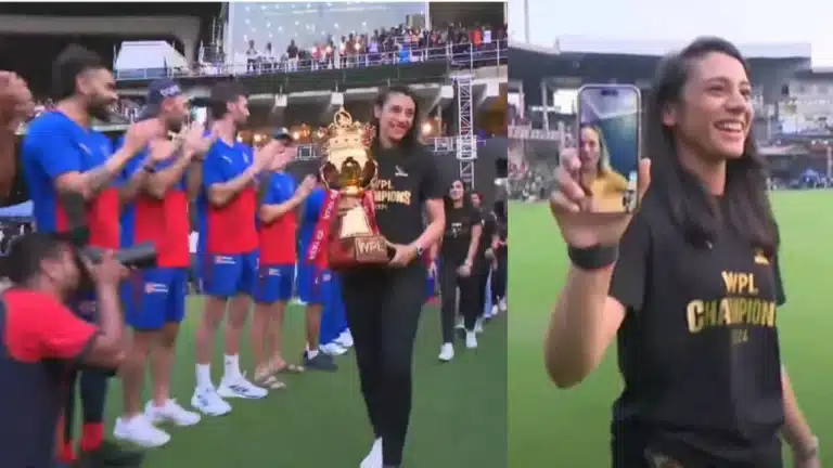 Watch: Virat Kohli & Co. line up to give guard of honor to WPL-winning RCB women’s team