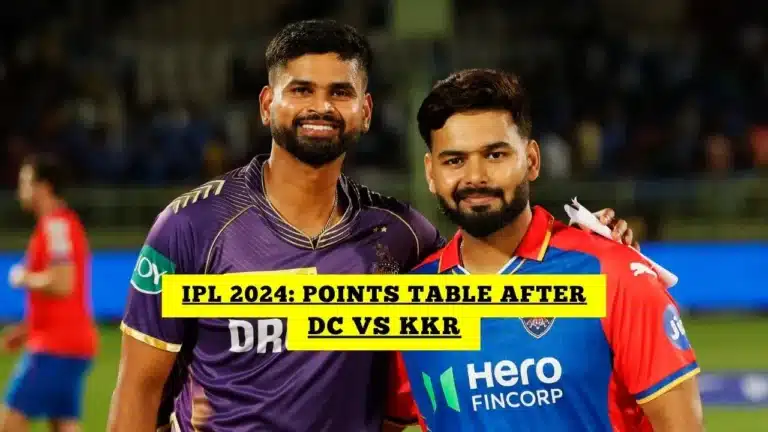 IPL 2024 Points Table After DC vs KKR