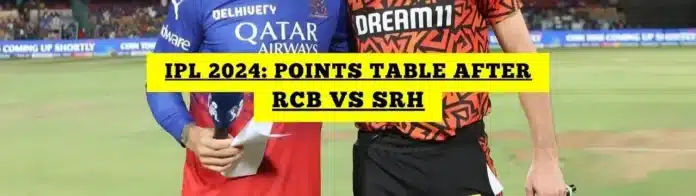 IPL Points Table 2024: Orange Cap, Purple Cap List After RCB vs SRH, Match 30