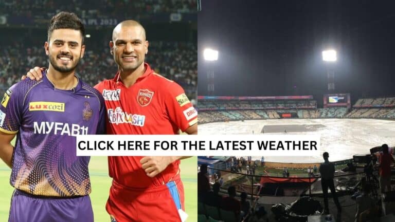 KKR vs PBKS Weather Report and Pitch Report IPL 2024, Match 42