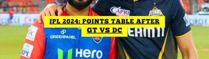 Updated IPL Points Table 2024, Orange Cap, Purple Cap after GT vs DC, Match 32