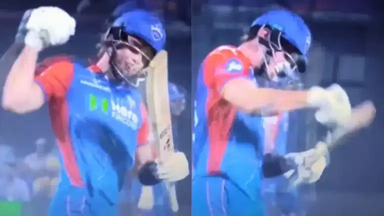 DC vs LSG: Watch – Tristan Stubbs fiercely swings his bat in anger because of this reason