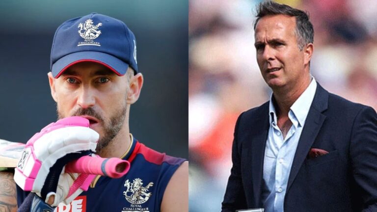 Faf du Plessis’ season with RCB is done and dusted!!  Michael Vaughan makes sensational claims about RCB captain and Dinesh Karthik