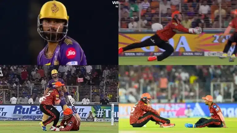 KKR vs SRH: Watch – Rahul Tripathi’s ‘collision’ mistake denies Heinrich Klaasen a fine catch and costs SRH Shreyas Iyer the wicket