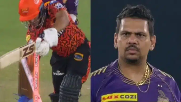 KKR vs SRH: Watch – Sunil Narine deceives Sanvir Singh with a superb delivery for the golden duck