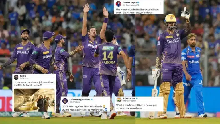 MI vs KKR: "Mumbai Indians are finished" – Twitter reacts as Kolkata Knight Riders beat Hardik Pandya-led team in IPL 2024