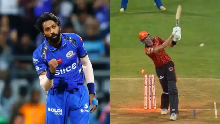 MI vs SRH: Watch – Hardik Pandya performs cold celebration after castling Marco Jansen