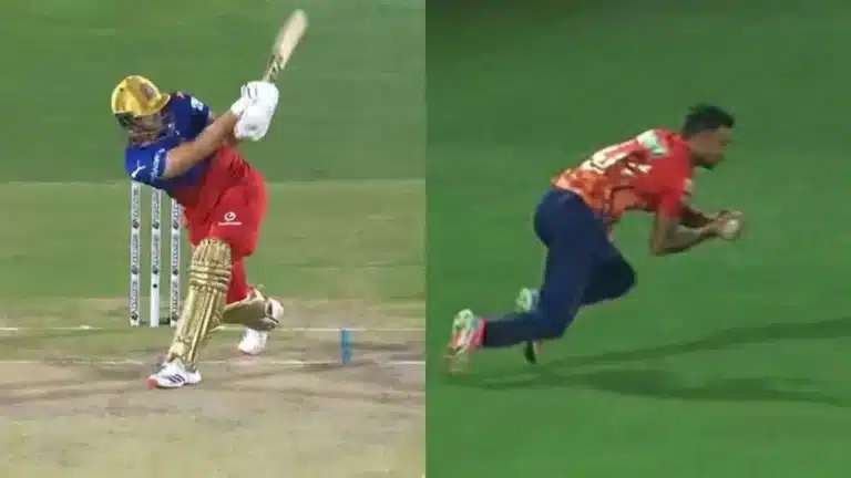 PBKS vs RCB: Watch: Harshal Patel takes excellent diving catch to dismiss Will Jacks