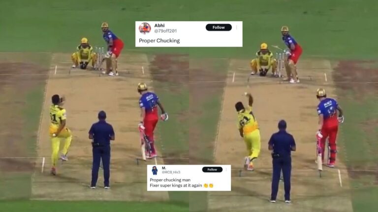 RCB vs CSK: Watch – Maheesh Theekshana accused of ‘blatant throwing’ by fans