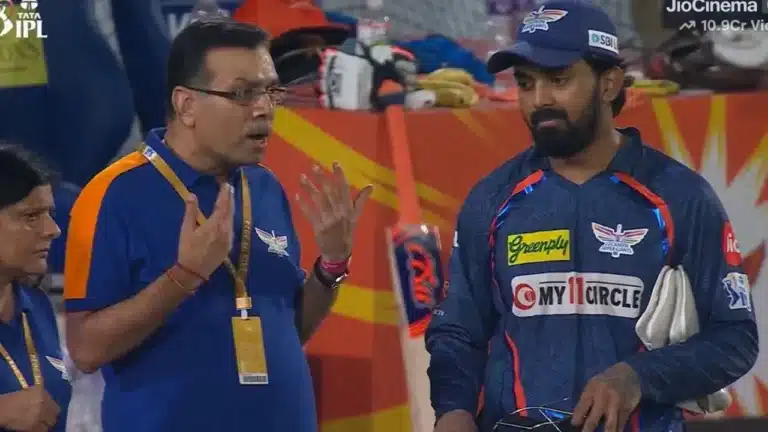 SRH vs LSG: Watch: LSG owner Sanjiv Goenka brutally scolds KL Rahul and Justin Langer on camera after crushing loss to SRH