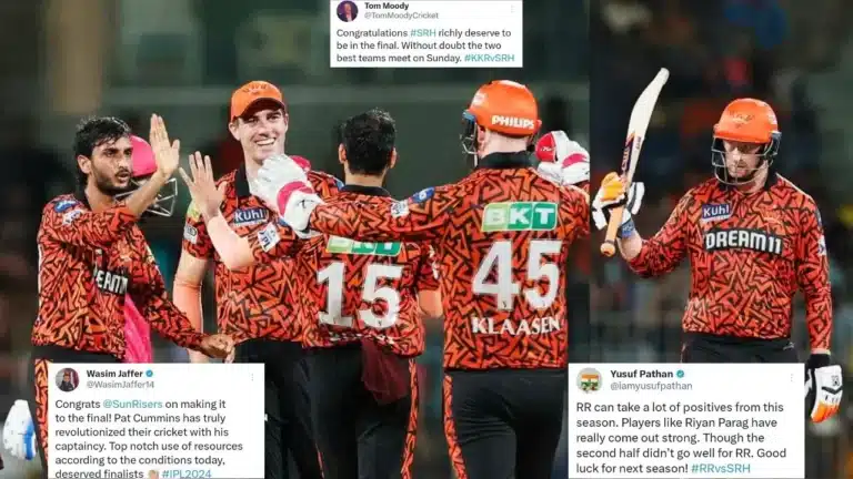 SSR vs RR: "The Captain Pat Cummins Era"- Twitter reacts as Sunrisers Hyderabad crush Rajasthan Royals to reach IPL 2024 final