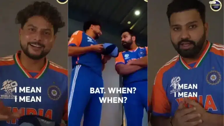 T20 World Cup 2024: Watch: Rohit Sharma’s hilarious reaction as Kuldeep Yadav makes false claim about batting heroics