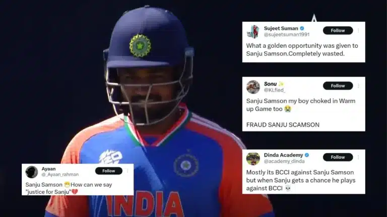 IND vs BAN: ‘He also drowned in the warm-up game’: Sanju Samson was brutally trolled for missing against Bangladesh in the T20 WC 2024 warm-up game