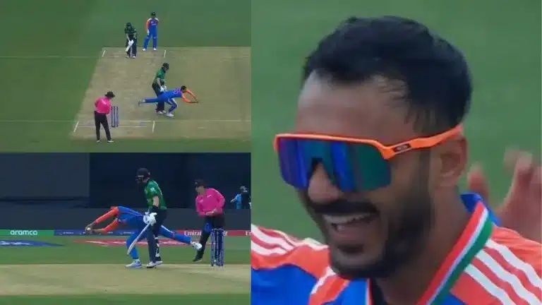 IND vs IRE: Watch: Axar Patel takes a stupendous diving catch off his own bowling to send back Barry McCarthy