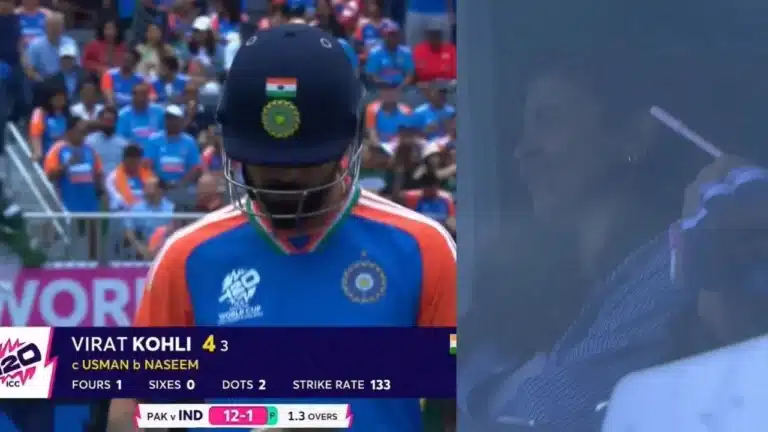 IND vs PAK: Watch: Anushka Sharma left devastated as Virat Kohli dies early against Pakistan in T20 World Cup