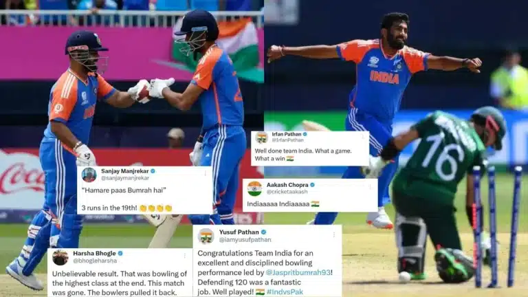 IND vs. PAK: "Never rule out India"- Twitter reacts as Jasprit Bumrah helps India snatch victory from defeat in T20 World Cup 2024