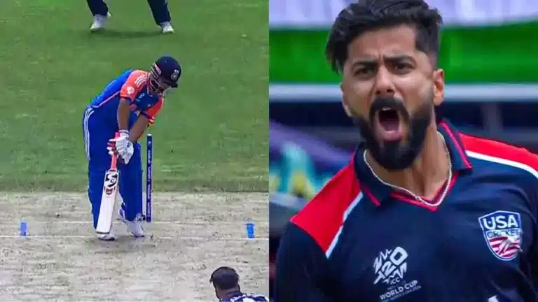 IND vs USA: Watch: Ali Khan cheats Rishabh Pant with a peach to leave India in tatters