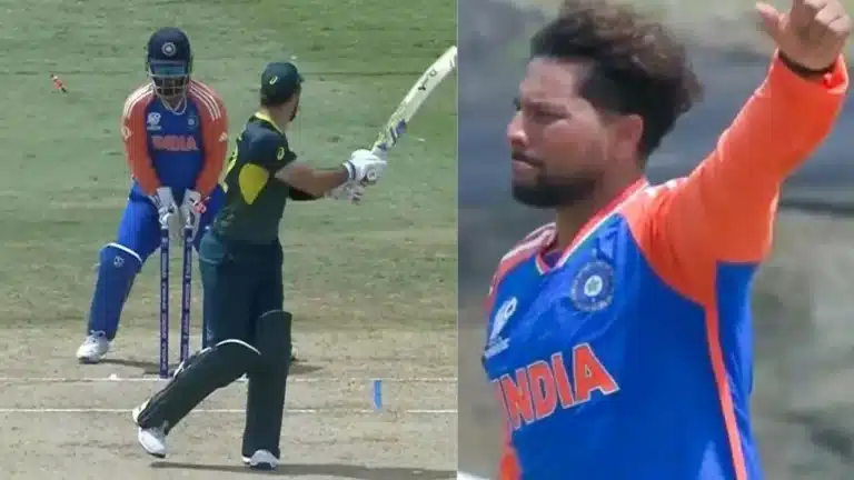 See: Deceived!  Kuldeep Yadav beats Glenn Maxwell with a peach