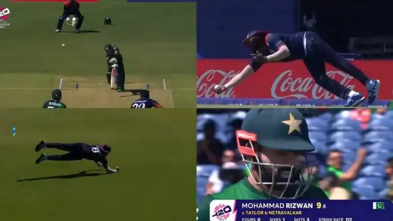 USA vs PAK: Watch: Tournament contender caught as Steven Taylor goes blind to dismiss Mohammad Rizwan