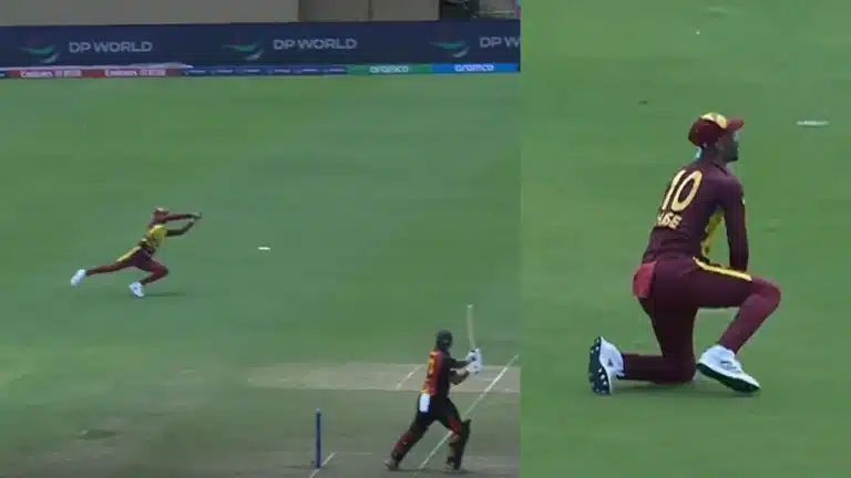 WI vs PNG: Watch: Roston Chase takes blinders to remove Assad Vala during T20 World Cup 2024 match