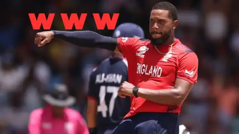 Watch: Chris Jordan becomes first England bowler to hit hat-trick in T20Is as he destroys USA