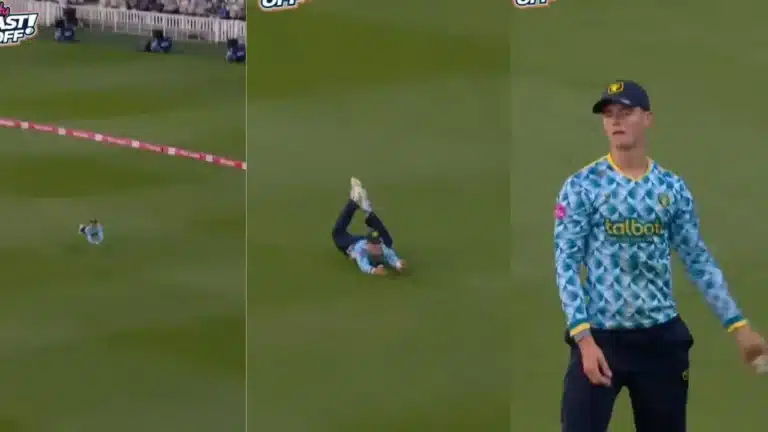 Watch: Jacob Bethell makes sensational diving catch in T20 Blast