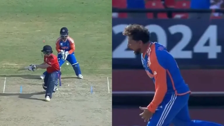 Watch: Kuldeep Yadav confuses Harry Brook before celebrating wicket in animated fashion