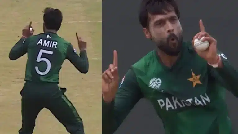 Watch: Mohammad Amir shamelessly performs bizarrely funny celebration after dismissing George Dockrell in T20 World Cup 2024