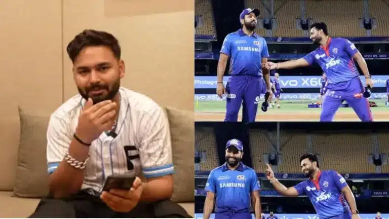 Rishabh Pant reveals the story behind his funny belly poke on Rohit Sharma during IPL