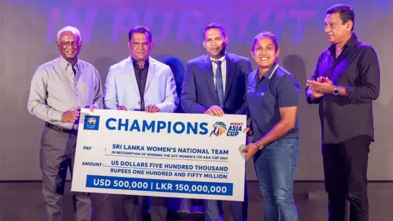 SLC announces USD 500,000 cash prize for Sri Lanka following historic Women’s Asian Cup triumph